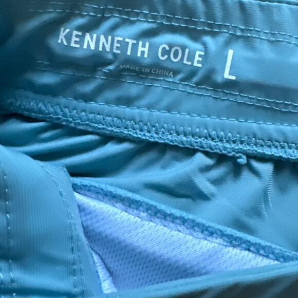 Kenneth Cole Shorts Men's Size L Blue Athletic‎ Lightweight Stretch Water Resist - Picture 4 of 7
